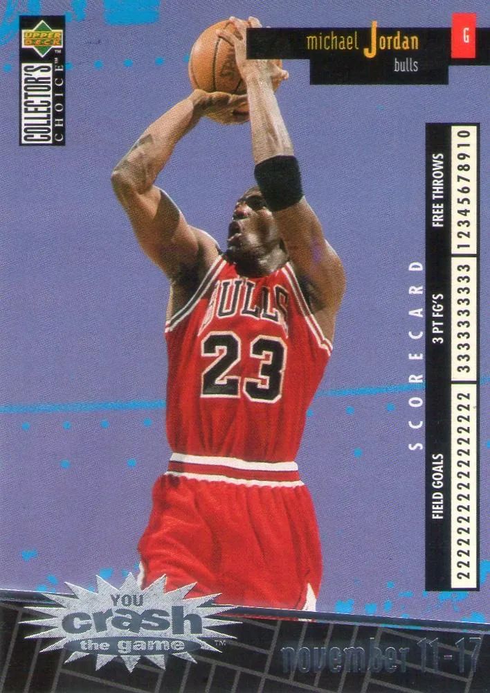1996-97 Collector's Choice French Michael Jordan You Crash the Game Scoring #C30 card image