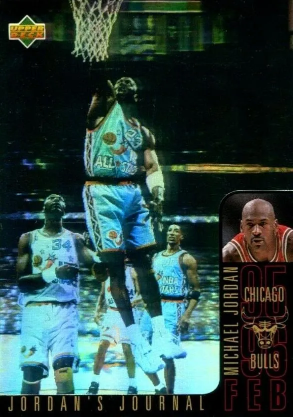 1996-97 Collector's Choice International English Jordan's Journal Michael Jordan #J4 card image