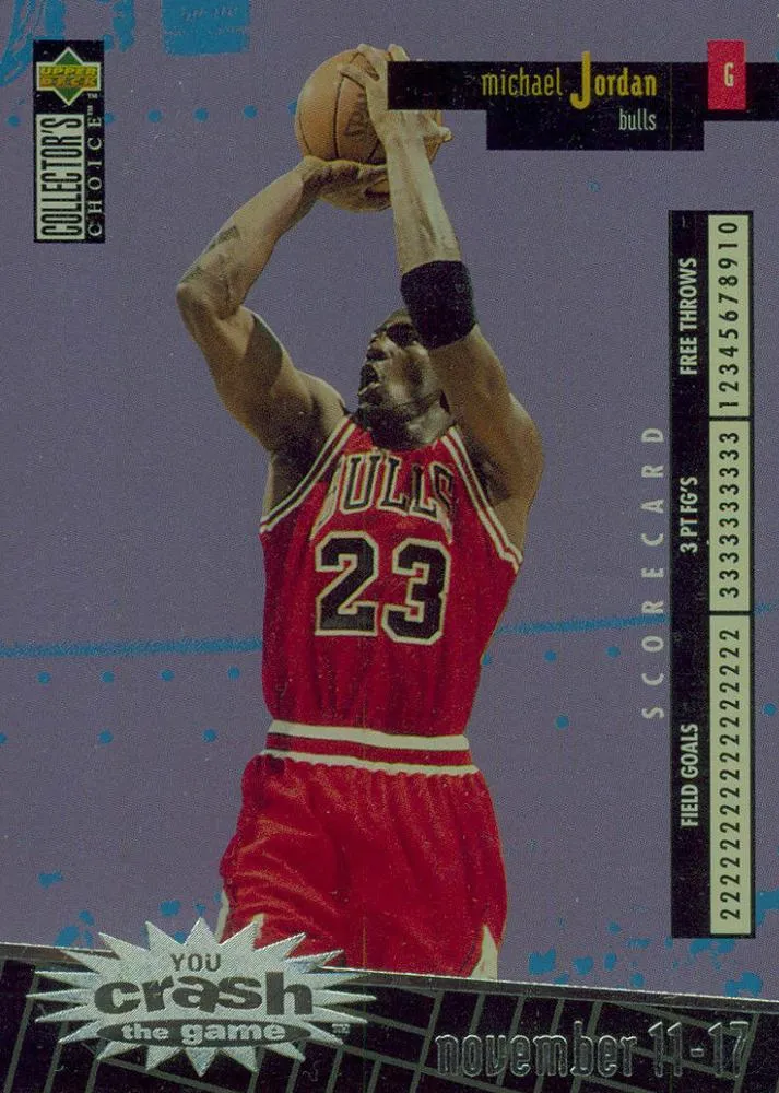1996-97 Collector's Choice Italian Michael Jordan You Crash the Game Scoring #C30 card image