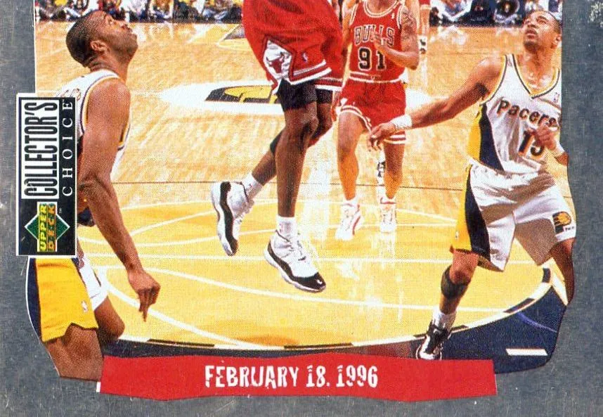 1996-97 Collector's Choice Italian Stickers Michael Jordan #91 card image