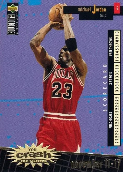 1996-97 Collector's Choice Japanese Michael Jordan You Crash the Game Scoring Gold 1 #C30a card image