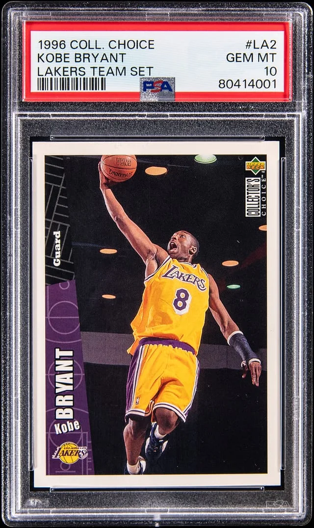 1996-97 Collector's Choice Kobe Bryant Lakers Team Set #LA2 card image