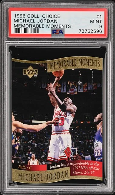 1996-97 Collector's Choice Michael Jordan Memorable Moments #1 card image