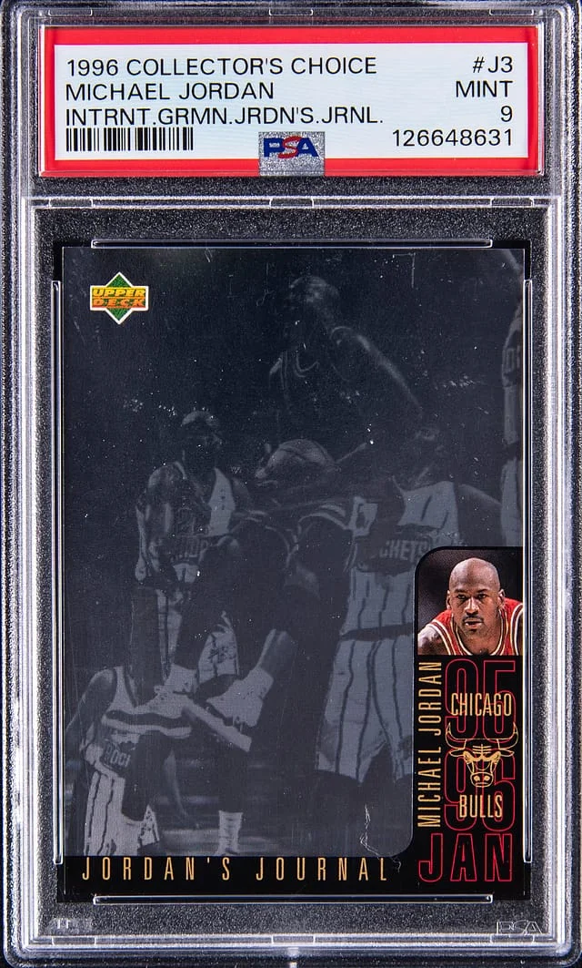1996-97 Collector's Choice Michael Jordan International German Jordan's Journal #J3 card image