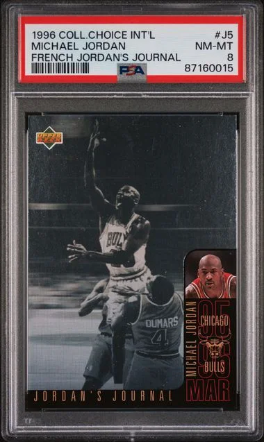 1996-97 Collector's Choice Michael Jordan International French Jordan's Journal #J5 card image