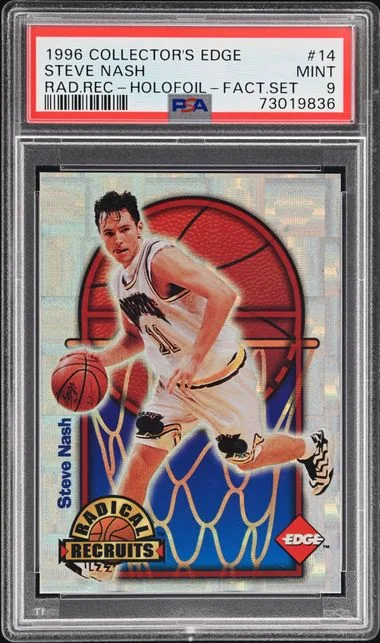 1996-97 Collector's Edge Radical Recruits Holofoil Factory Set Steve Nash #14 card image