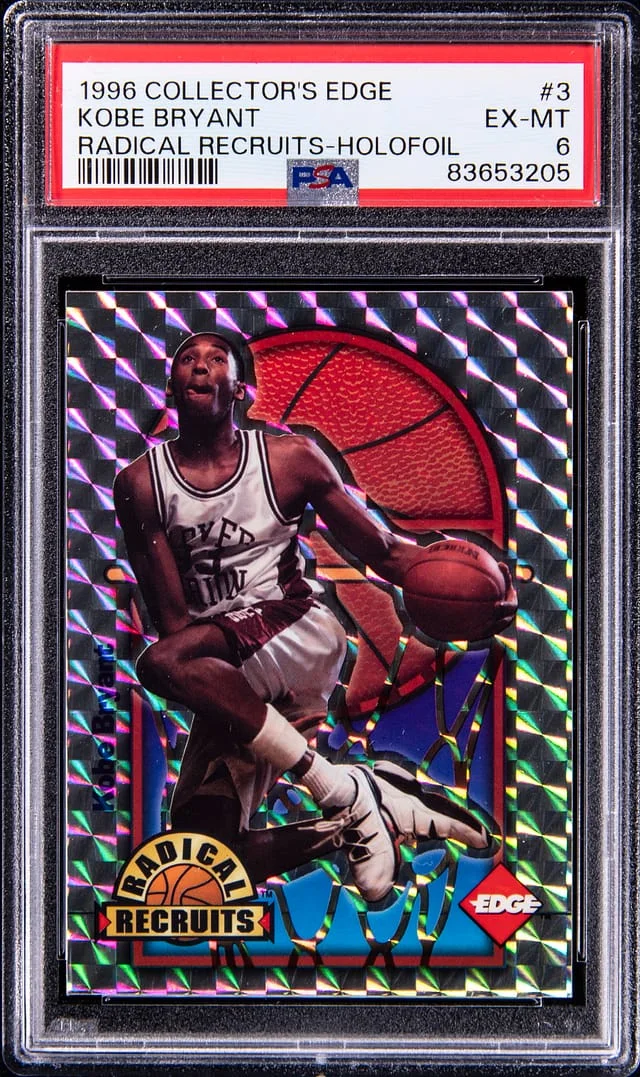 1996-97 Collector's Edge Radical Recruits Holofoil Kobe Bryant #3 card image
