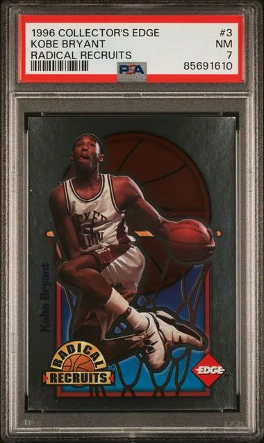 1996-97 Collector's Edge Radical Recruits Kobe Bryant #3 card image