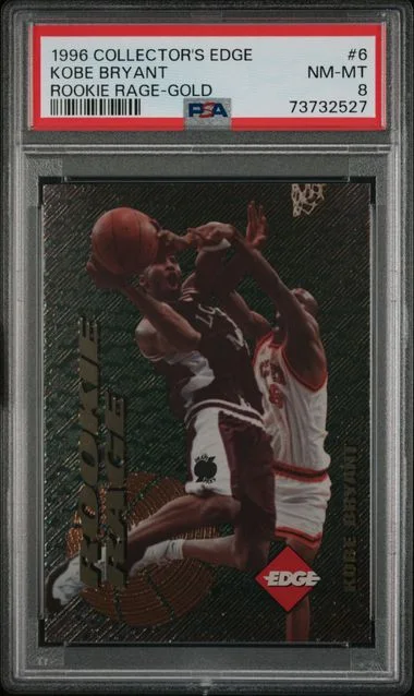 1996-97 Collector's Edge Rage Gold Kobe Bryant #6 card image