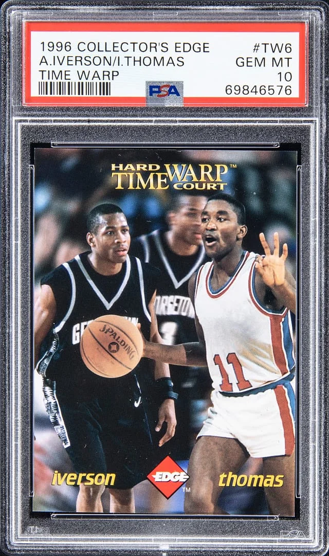 1996-97 Collectors Edge Time Warp Allen Iverson #TW6 card image