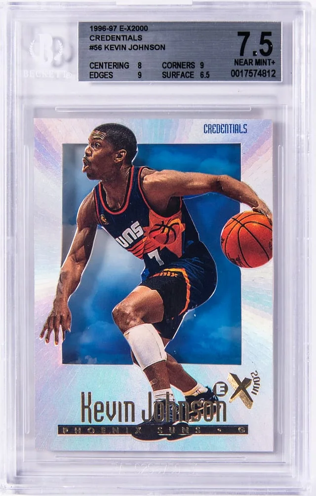 1996-97 E-X2000 Credentials Kevin Johnson #56 card image
