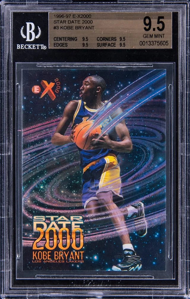 1996-97 E-X2000 Star Date Kobe Bryant #3 card image