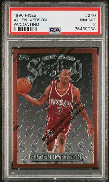 1996-97 Finest Allen Iverson W/Coating #240 card image
