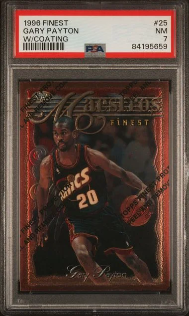 1996-97 Finest Gary Payton W/Coating #25 card image