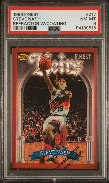 1996-97 Finest Steve Nash Refractor W/Coating #217 card image