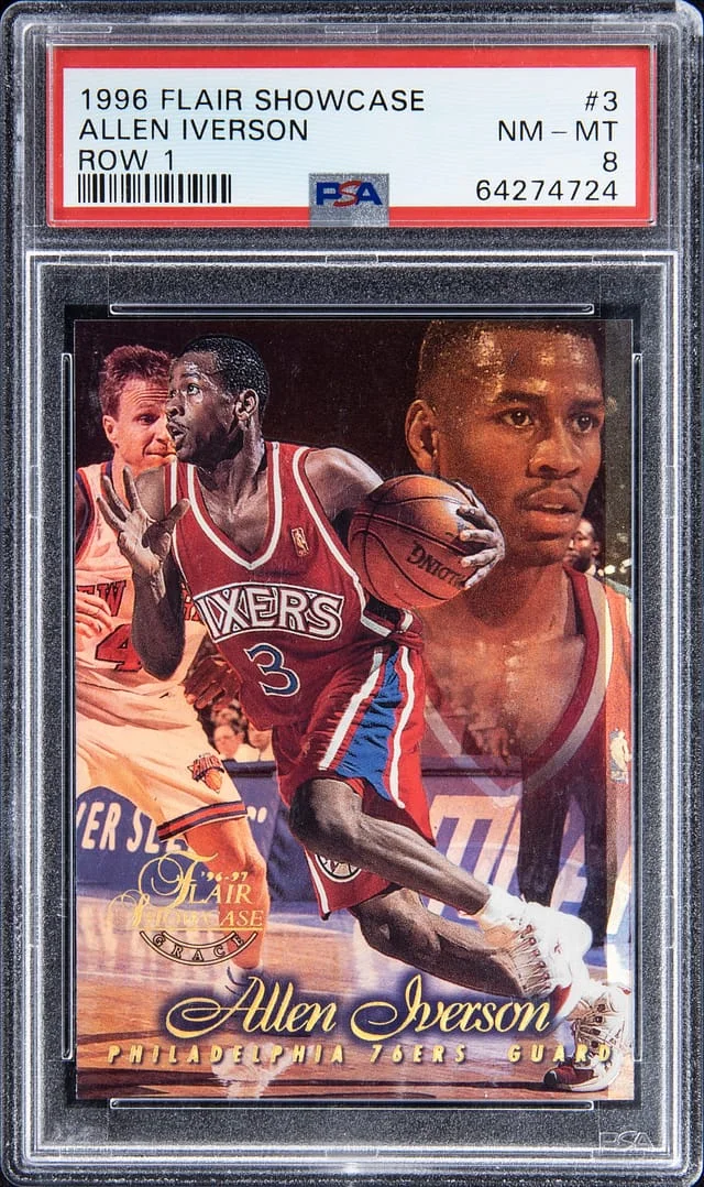 1996-97 Flair Showcase Allen Iverson Row 1 #3 card image