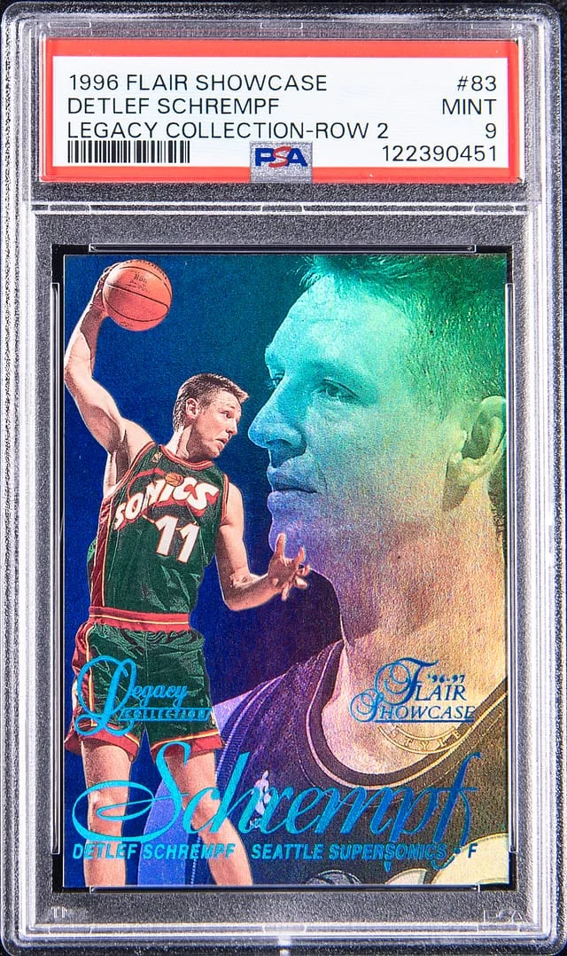 1996-97 Flair Showcase Detlef Schrempf Legacy Collection Row 0 #83 card image