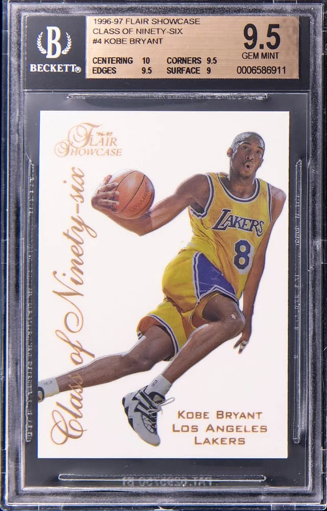 1996-97 Flair Showcase Kobe Bryant Class of '96 #4 card image