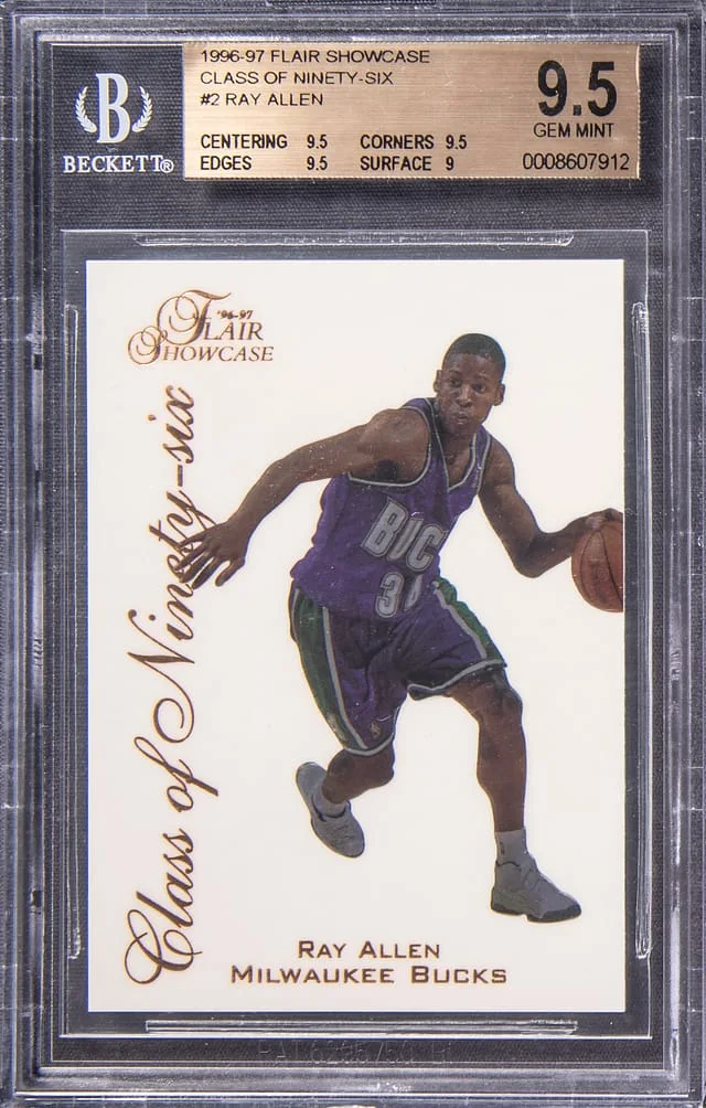1996-97 Flair Showcase Ray Allen Class Of '96 #2 card image