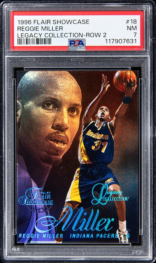 1996-97 Flair Showcase Reggie Miller Legacy Collection Row 2 #16 card image