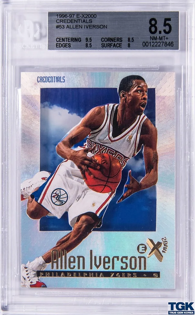 1996-97 Fleer Allen Iverson E-X2000 Credentials #53 card image