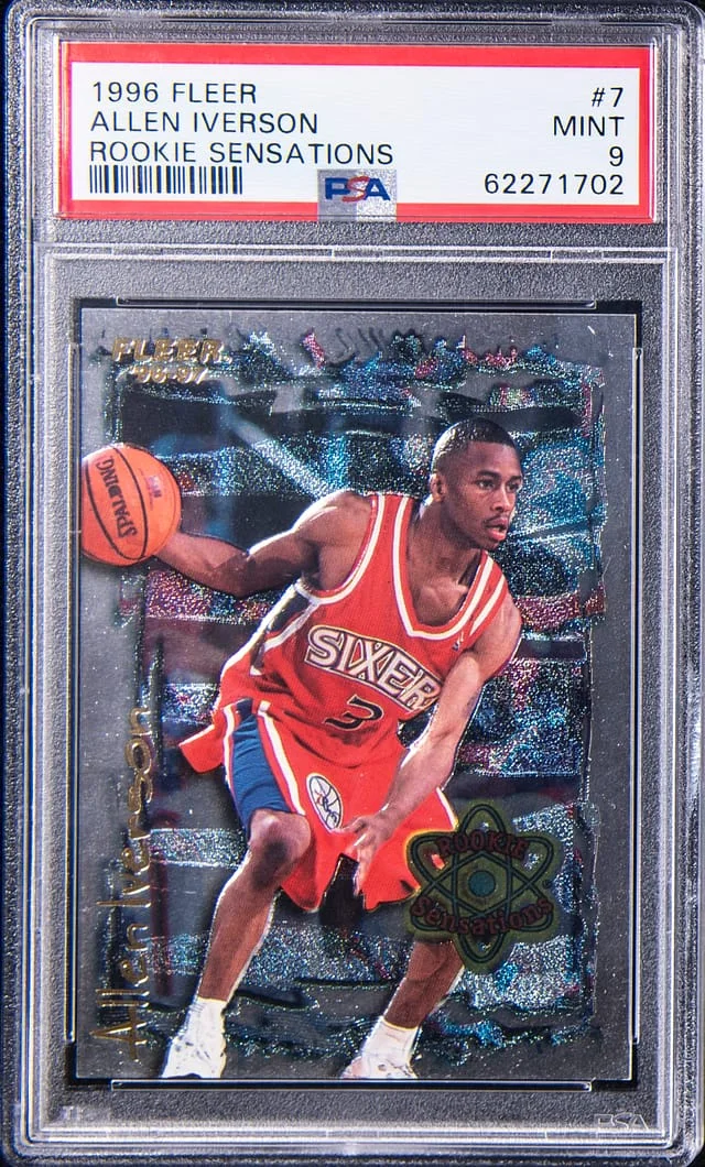 1996-97 Fleer Allen Iverson Sensations #7 card image