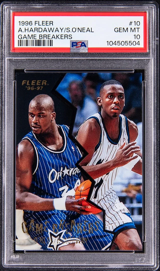 1996-97 Fleer Anfernee Hardaway/Shaquille O'Neal Game Breakers #10 card image