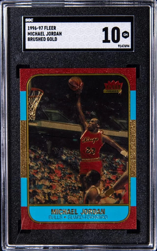 1996-97 Fleer Brushed Gold Michael Jordan #no-number card image
