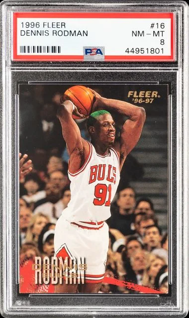 1996-97 Fleer Dennis Rodman #16 card image