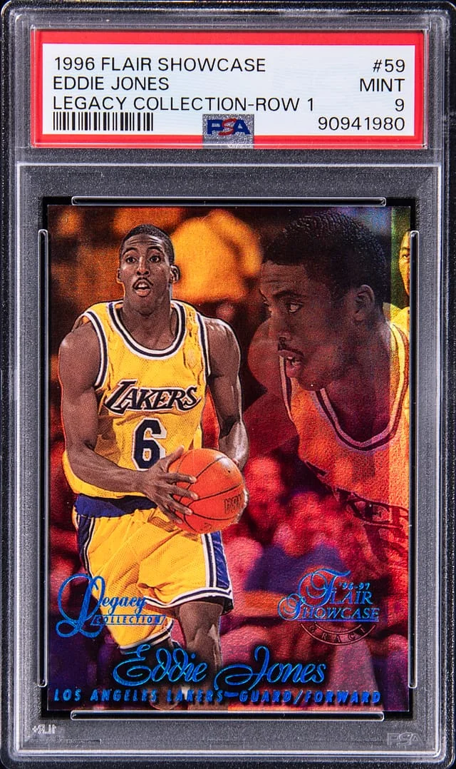 1996-97 Fleer Flair Showcase Eddie Jones Row 0 #59 card image