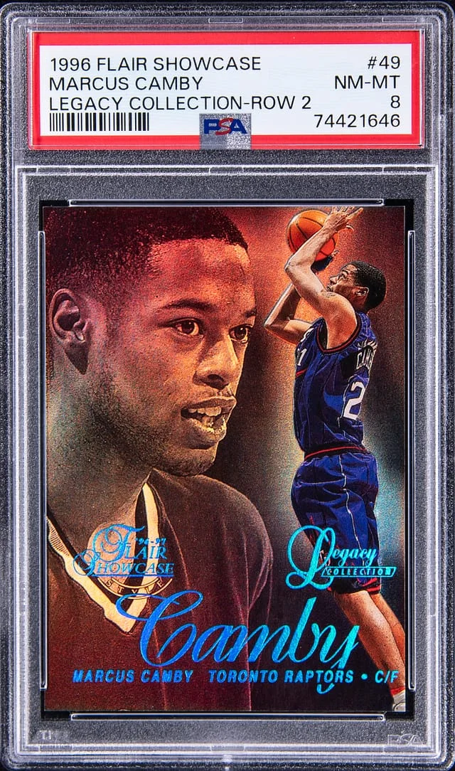 1996-97 Fleer Flair Showcase Marcus Camby Legacy Collection Row 2 #49 card image