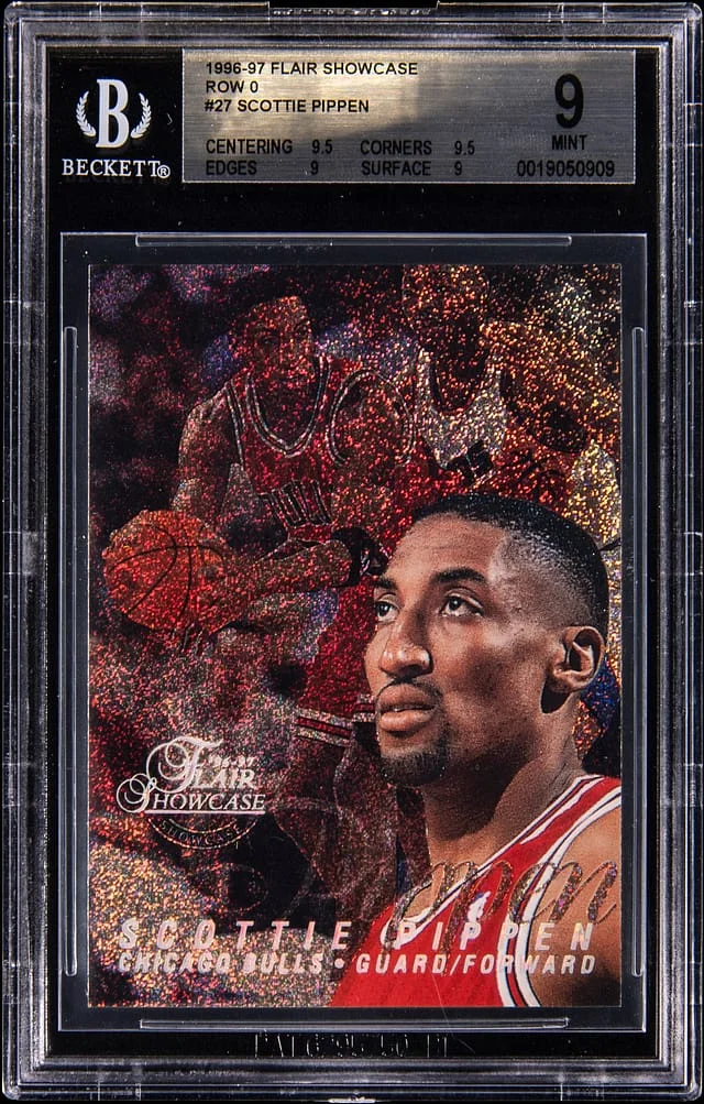 1996-97 Fleer Flair Showcase Scottie Pippen Row 0 #27 card image
