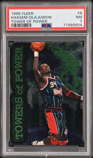 1996-97 Fleer Hakeem Olajuwon Tower Of Power Tower Of Power #6 card image