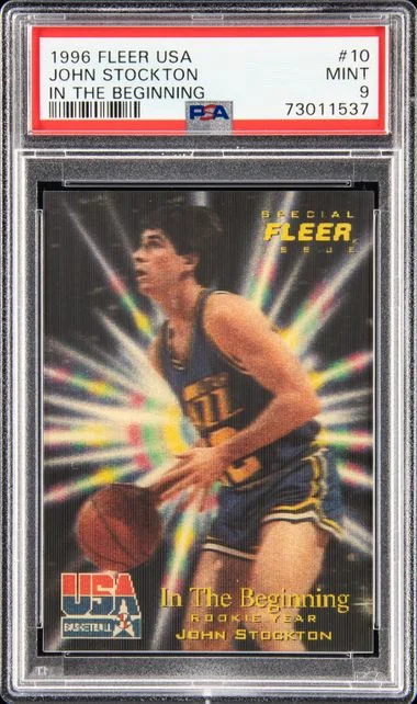 1996-97 Fleer John Stockton USA Basketball In The Beginning #10 card image