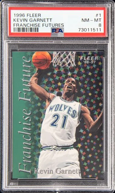1996-97 Fleer Kevin Garnett Franchise Futures #1 card image