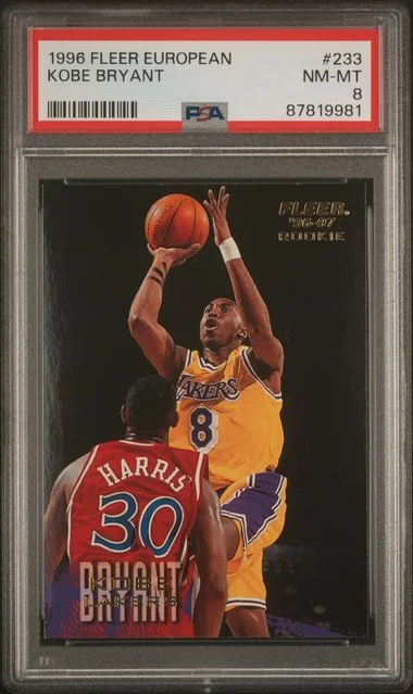 1996-97 Fleer Kobe Bryant European #233 card image