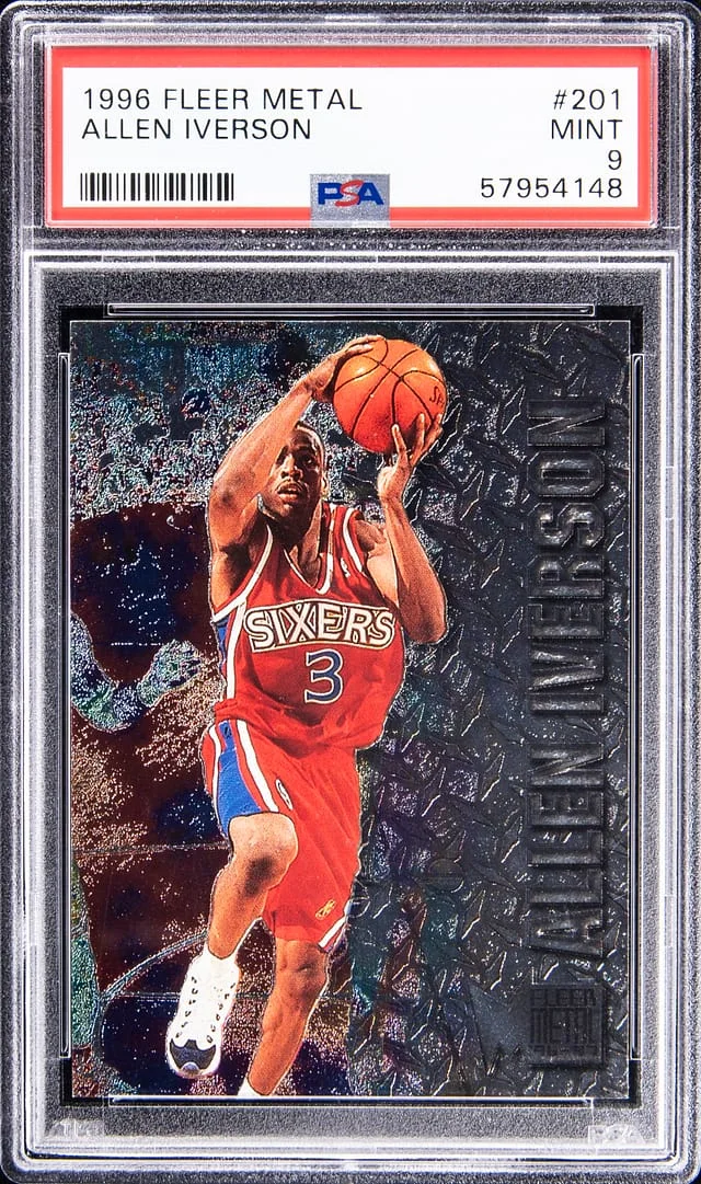 1996-97 Fleer Metal Allen Iverson #201 card image