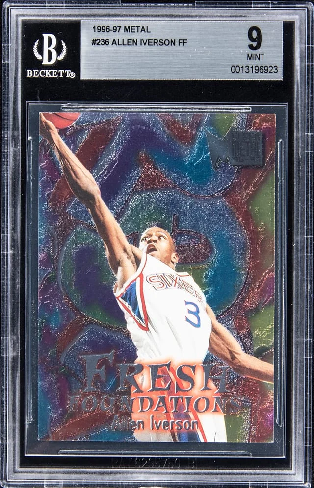 1996-97 Fleer Metal Allen Iverson Fresh Foundations #236 card image