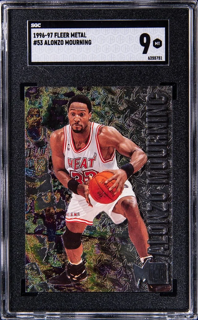 1996-97 Fleer Metal Alonzo Mourning #53 card image