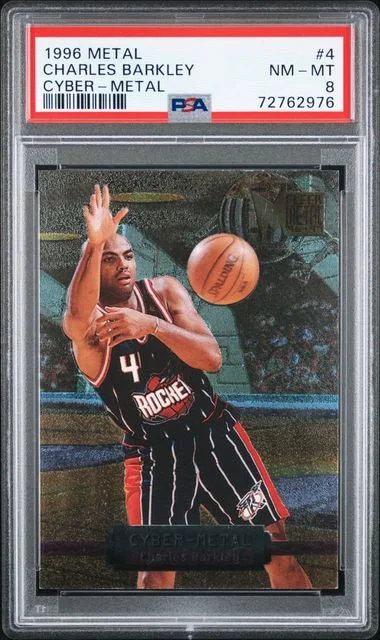 1996-97 Fleer Metal Charles Barkley Cyber-Metal #4 card image