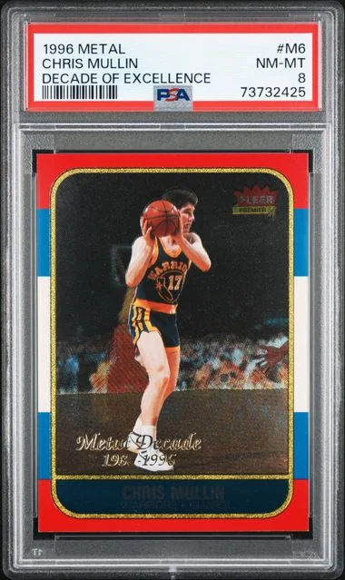 1996-97 Fleer Metal Chris Mullin Decade Of Excellence #M6 card image