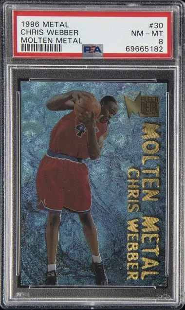 1996-97 Fleer Metal Chris Webber Molten Metal #30 card image