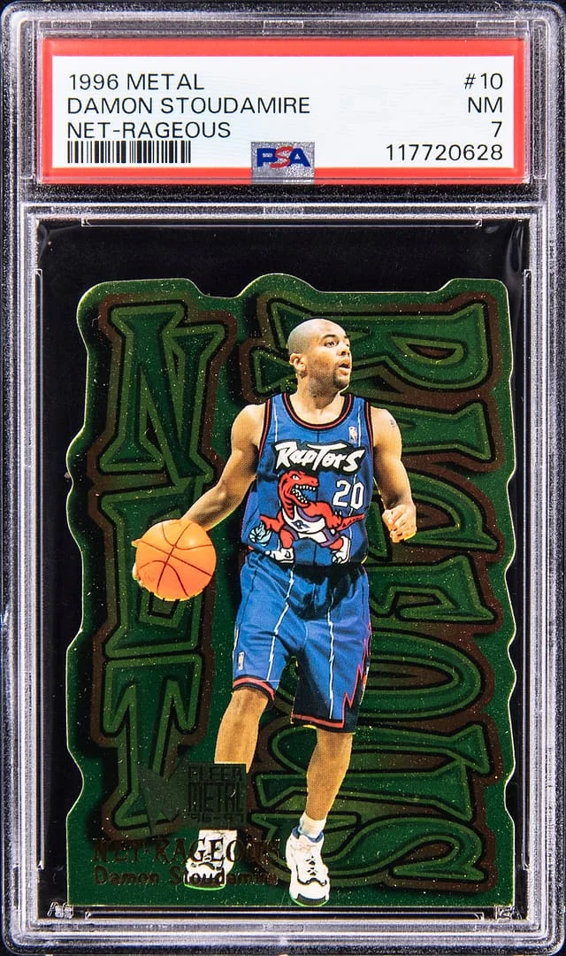 1996-97 Fleer Metal Damon Stoudamire Net-Rageous #10 card image