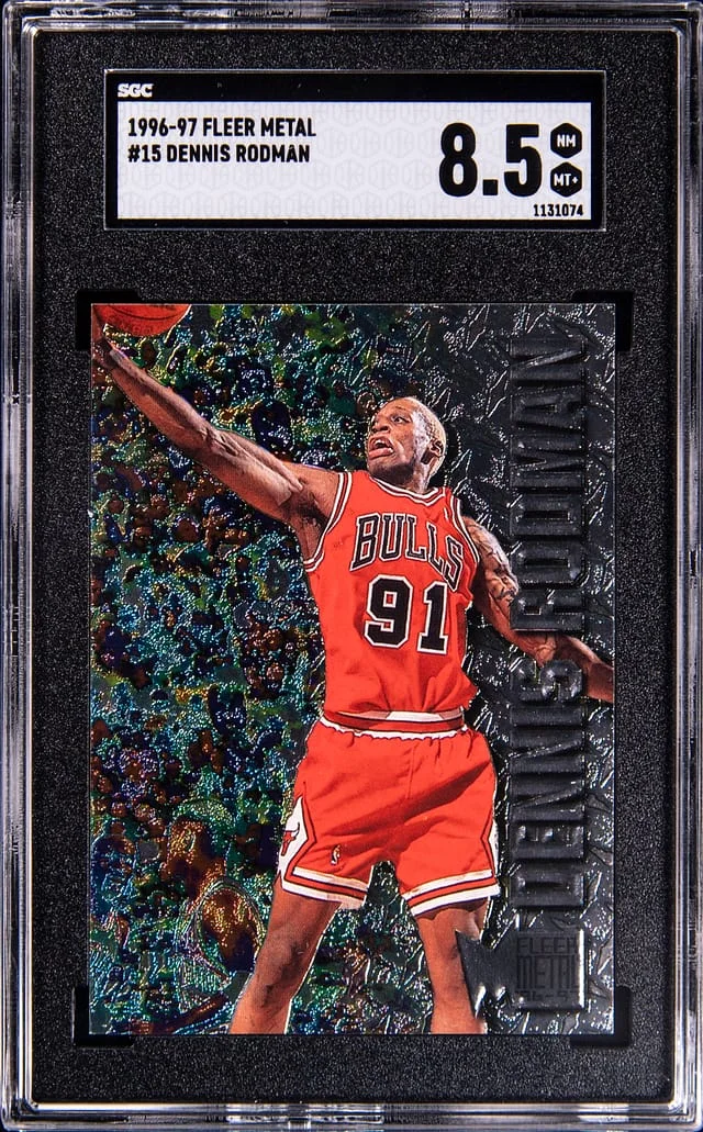 1996-97 Fleer Metal Dennis Rodman #15 card image