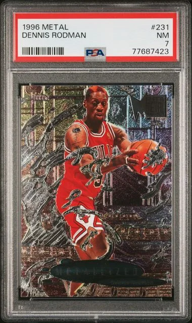 1996-97 Fleer Metal Dennis Rodman #231 card image
