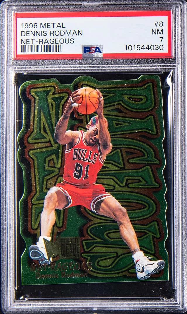 1996-97 Fleer Metal Dennis Rodman Net-Rageous #8 card image