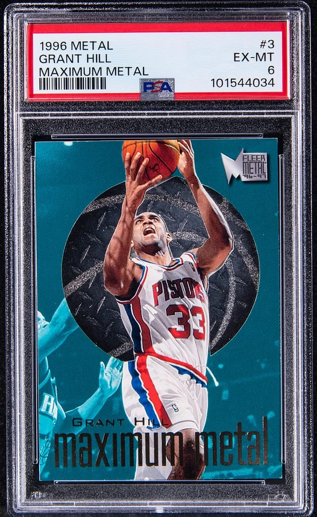 1996-97 Fleer Metal Grant Hill Maximum Metal #3 card image