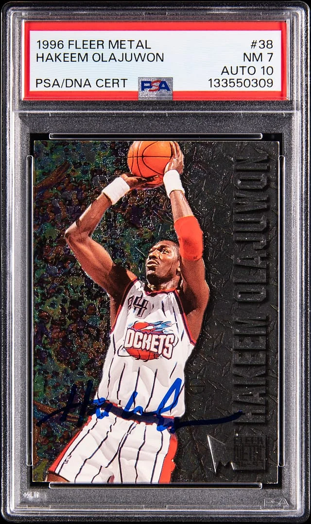 1996-97 Fleer Metal Hakeem Olajuwon #38 card image