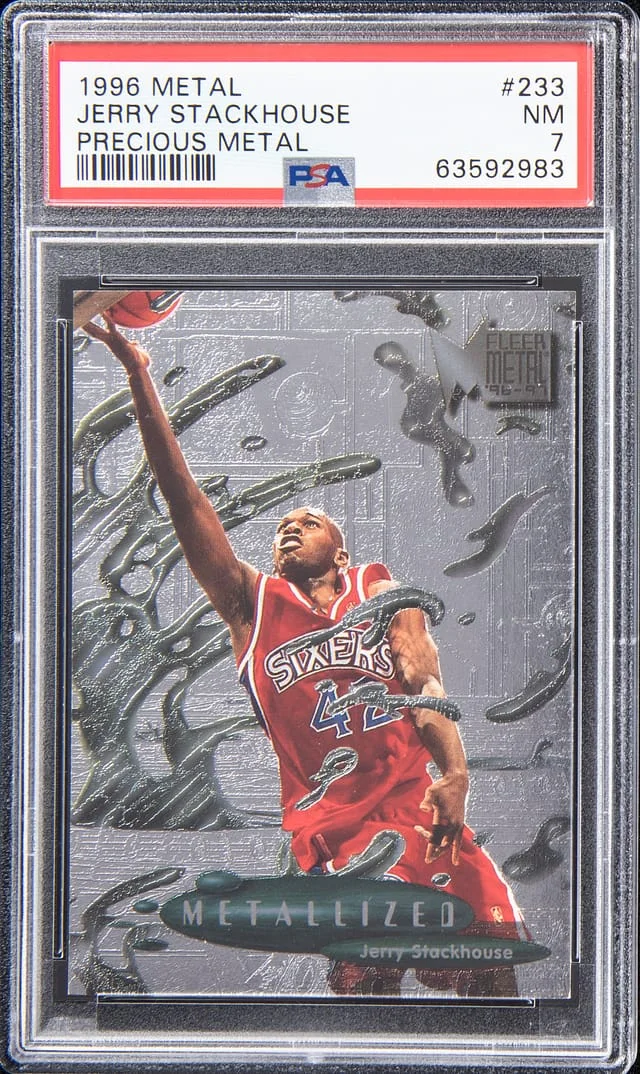 1996-97 Fleer Metal Jerry Stackhouse Precious Metal #233 card image