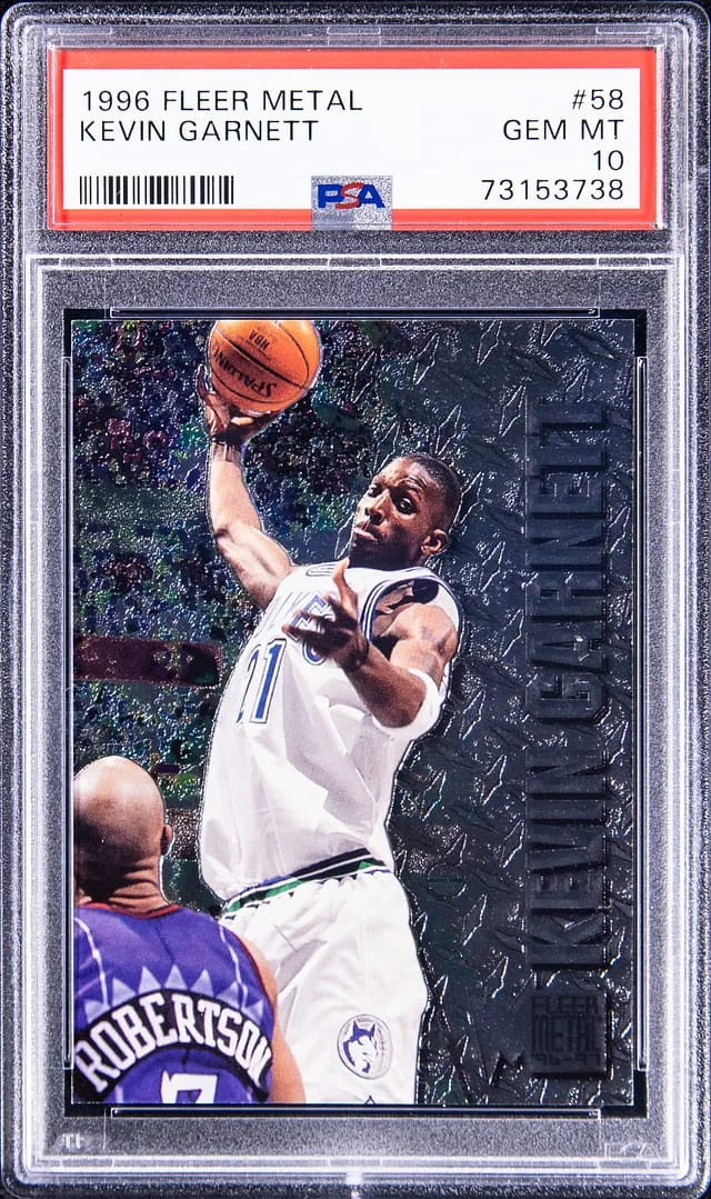 1996-97 Fleer Metal Kevin Garnett #58 card image